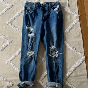 Abercrombie high rise mom jeans